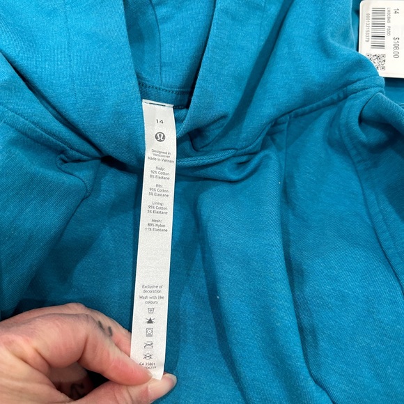 NEW with tags Lululemon Scuba Pullover Heathered Blue Lagoon - Picture 5 of 12